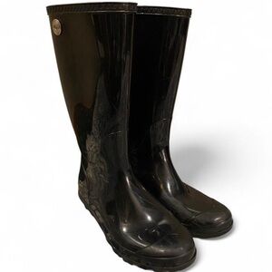 UGG Glossy Black Women's Rain Boots